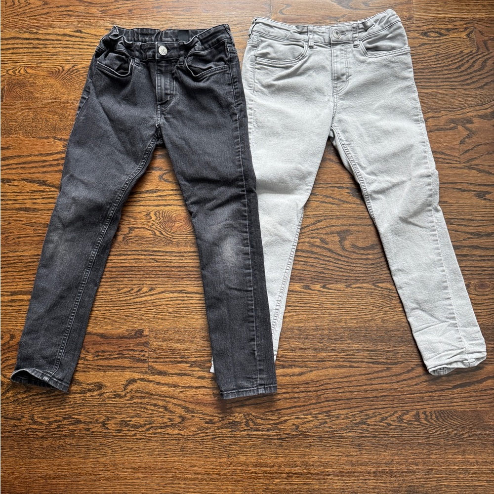 H&M Kids Jeans - Black and Gray Jeans size 10 two pairs